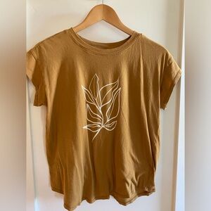 Madewell gold tee XS
